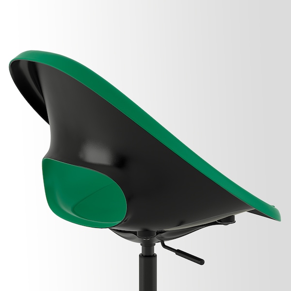 IKEA ELDBERGET / MALSKÄR swivel chair, green/black , IKEA Sale | 19823KAUV