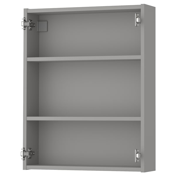 IKEA ENHET Wall cabinet with 2 shelves, gray, 24x6x30 in , IKEA Sale | 25643EJUN