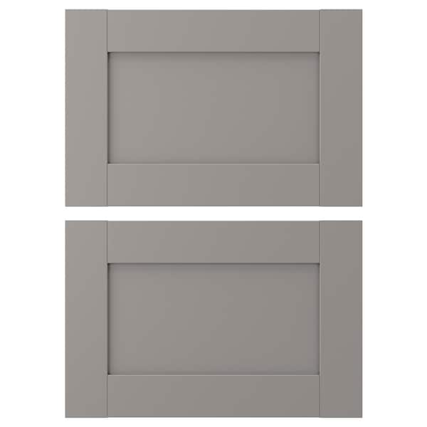 IKEA ENHET drawer front, gray frame, 18x12 in, 2 pack , IKEA Sale | 43659XIWD