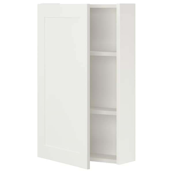 IKEA ENHET wall cabinet/1 door, white/white frame, 18x6 3/4x30 in , IKEA Sale | 61825TPJZ