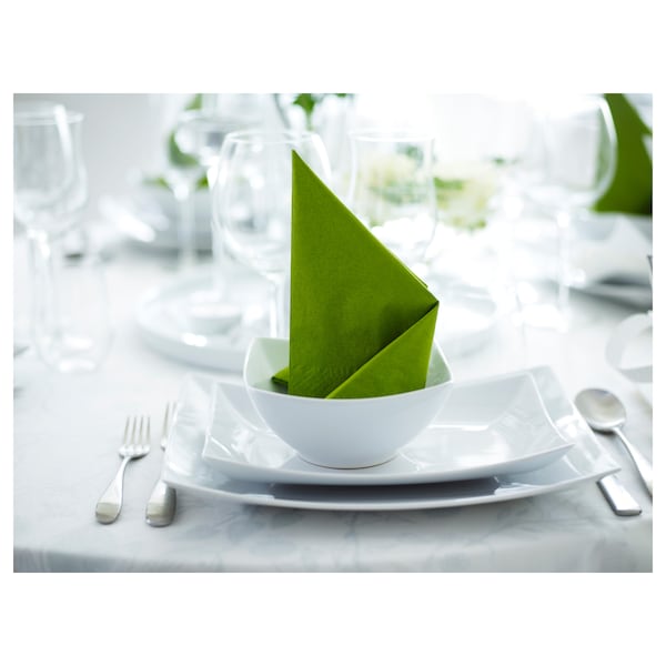 IKEA FANTASTISK paper napkin, medium green, 15 ¾x15 ¾ in, 50 pack , IKEA Sale | 79385EMOR