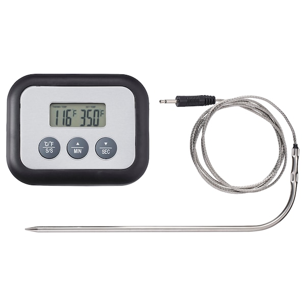 IKEA FANTAST meat thermometer/timer, digital black , IKEA Sale | 10348WRSJ