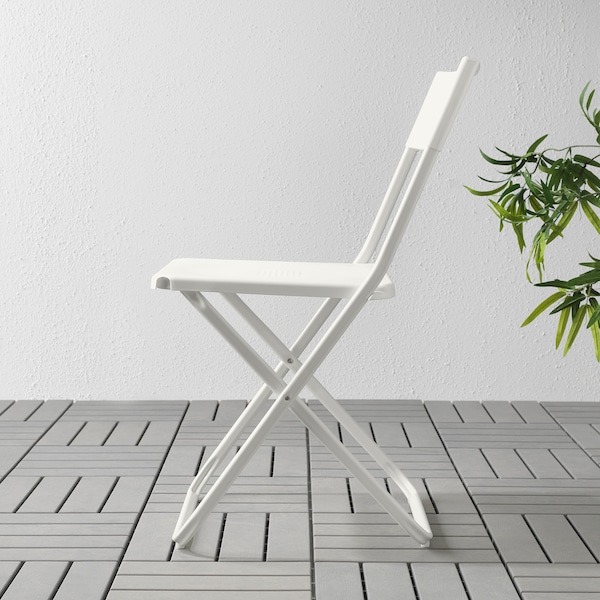 IKEA FEJAN Chair, outdoor, white foldable white , IKEA Sale | 45921ABZN