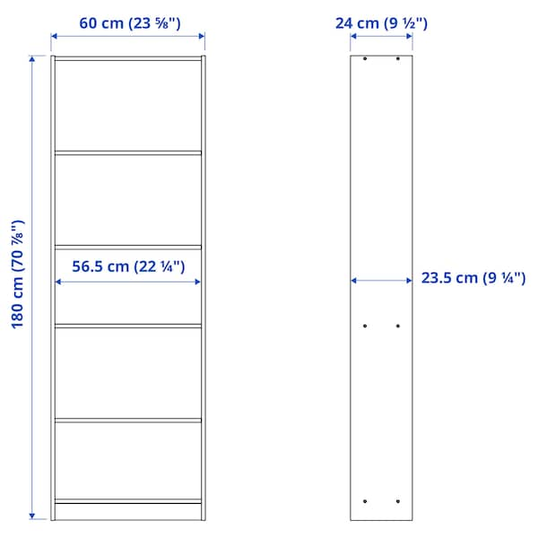 IKEA FINNBY Bookcase, black, 23  5/8x70  7/8 in , IKEA Sale | 36705LQAB