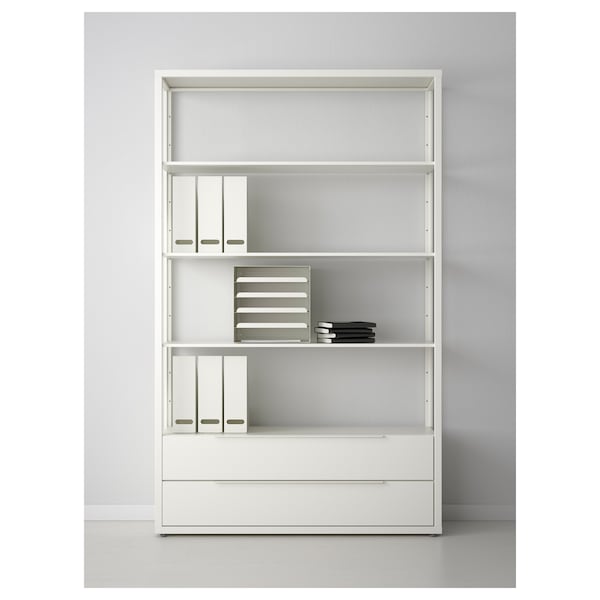 IKEA FJÄLKINGE Chest of drawers with 2 drawers, white, 46  1/2 in , IKEA Sale | 15683EZOS