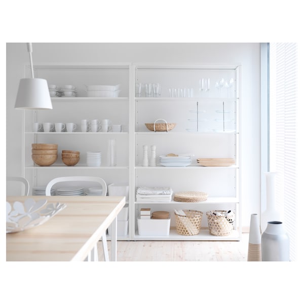 IKEA FJÄLKINGE Shelf unit, white, 46  1/2x76 in , IKEA Sale | 12937WMPN