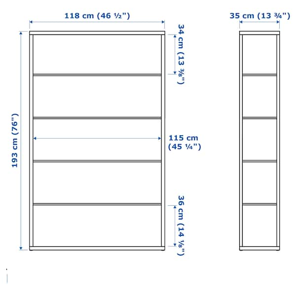 IKEA FJÄLKINGE Shelf unit, white, 46  1/2x76 in , IKEA Sale | 12937WMPN