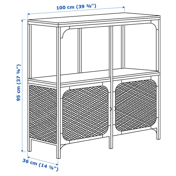 IKEA FJÄLLBO Shelf unit, black, 39  3/8x37  3/8 in , IKEA Sale | 95014XUGN