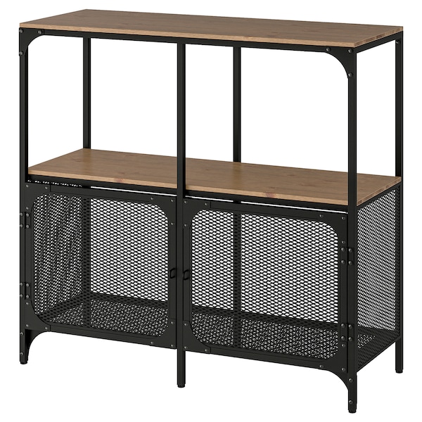 IKEA FJÄLLBO Shelf unit, black, 39  3/8x37  3/8 in , IKEA Sale | 95014XUGN