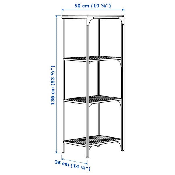 IKEA FJÄLLBO shelf unit, black, 20 1/8x53 1/2 in , IKEA Sale | 07198AEFM