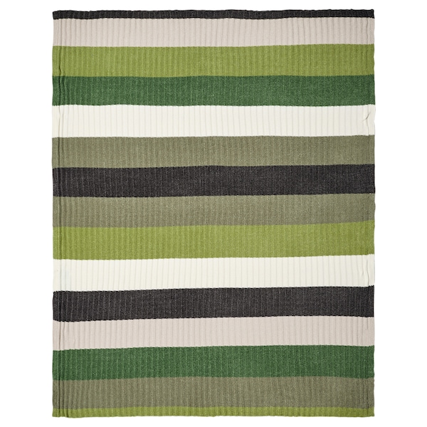 IKEA FJÄLLTRIFT throw, gray/green, 51x67 in , IKEA Sale | 71089XCOJ