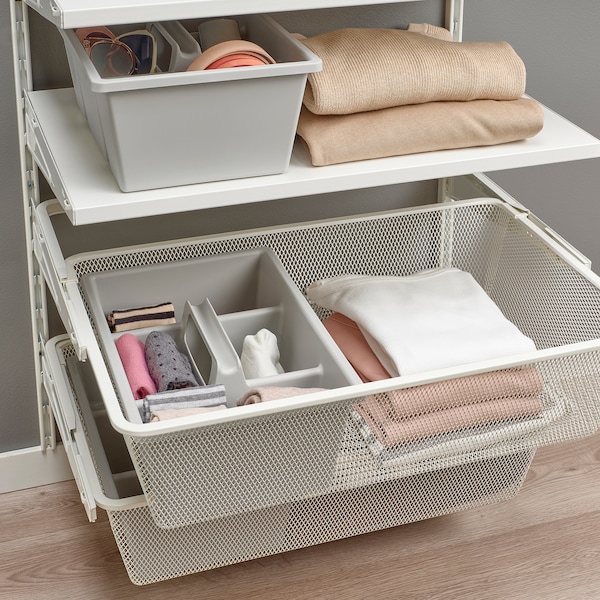 IKEA FÅNGGRÖDA insert with compartments, light gray, 13 ¾x9 ½x5 ½ in , IKEA Sale | 13807GBPM