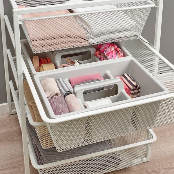 IKEA FÅNGGRÖDA insert with compartments, light gray, 13 ¾x9 ½x5 ½ in , IKEA Sale | 13807GBPM