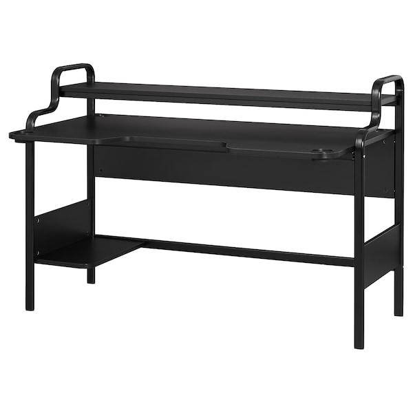 IKEA FREDDE gaming desk, black, 55 1/8x29 1/8x28 3/4 in , IKEA Sale | 95107BLRV