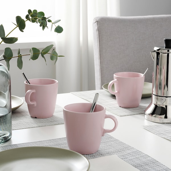 IKEA FÄRGKLAR mug, matte light pink, 13 oz , IKEA Sale | 59182JUYB