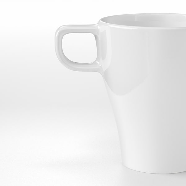 IKEA FÄRGRIK mug, stoneware white, 8.5 oz, 4 pack , IKEA Sale | 70824OVDK