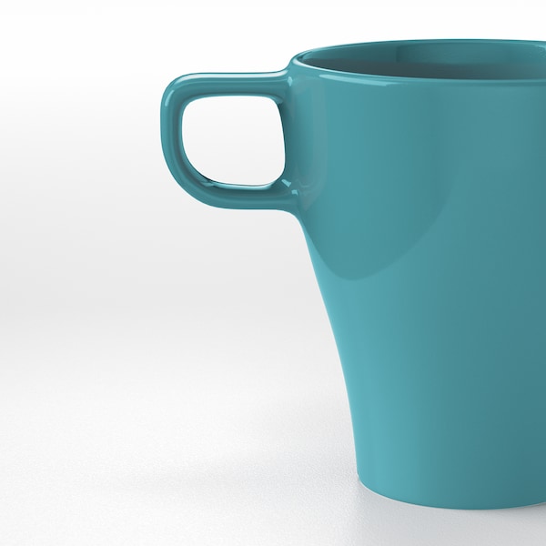 IKEA FÄRGRIK mug, turquoise, 8.5 oz , IKEA Sale | 59170ILSZ