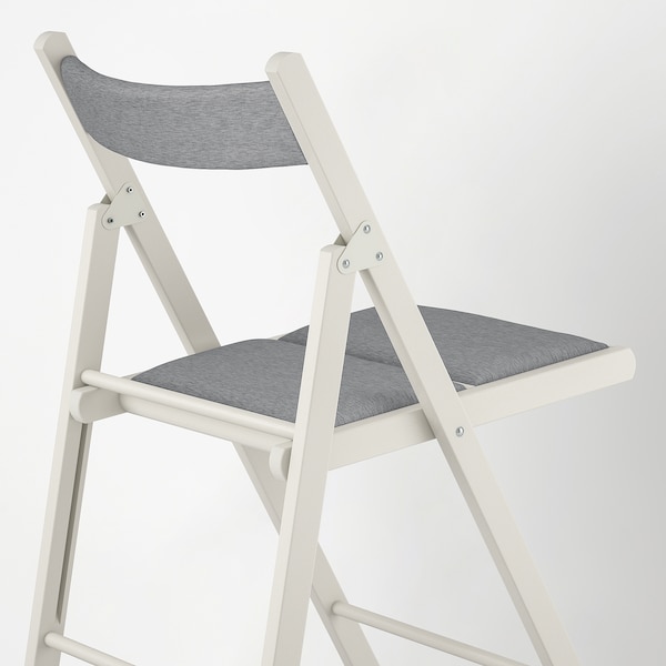 IKEA FRÖSVI folding chair, white/Knisa light gray , IKEA Sale | 24790QZOS