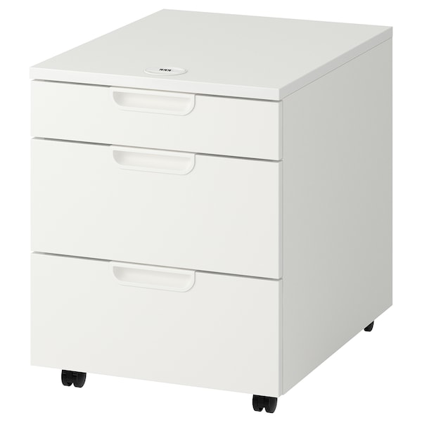 IKEA GALANT Drawer unit on casters, white, 17  3/4x21  5/8 in , IKEA Sale | 56129ANGK