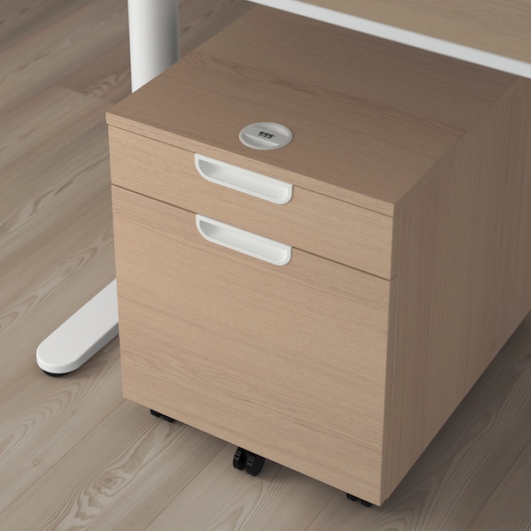 IKEA GALANT Drawer unit/drop file storage, white stained oak veneer, 17  3/4x21  5/8 in , IKEA Sale | 16540GUSW