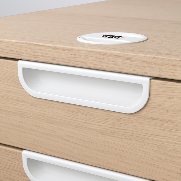 IKEA GALANT Drawer unit/drop file storage, white stained oak veneer, 17  3/4x21  5/8 in , IKEA Sale | 16540GUSW