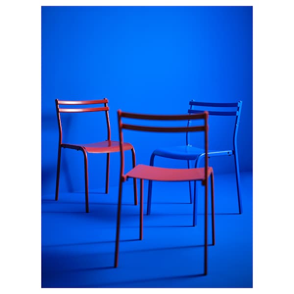 IKEA GENESÖN chair, metal/blue , IKEA Sale | 25780UOGH