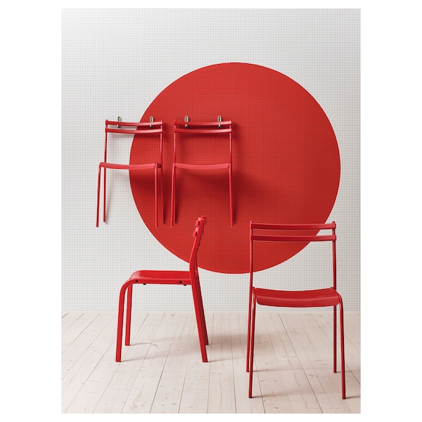 IKEA GENESÖN chair, metal/red , IKEA Sale | 87152YAVW