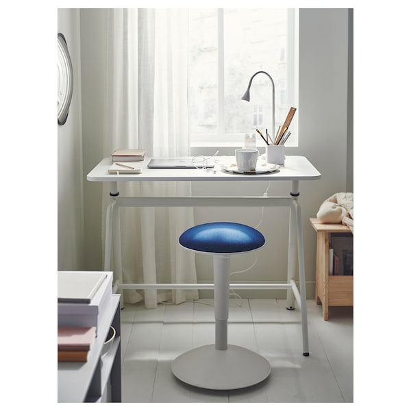 IKEA GLADHÖJDEN desk sit/stand, white, 39 3/8x23 5/8 in , IKEA Sale | 90685ROVW