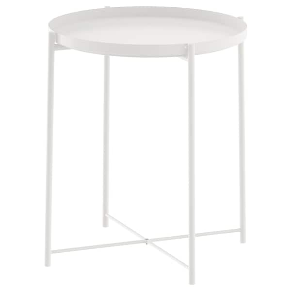 IKEA GLADOM tray table, white, 17 1/2x20 5/8 in , IKEA Sale | 83619QWEX