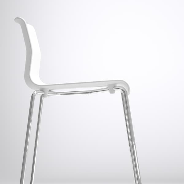 IKEA GLENN Bar stool, white, chrome plated, 26 in , IKEA Sale | 03812NSPC