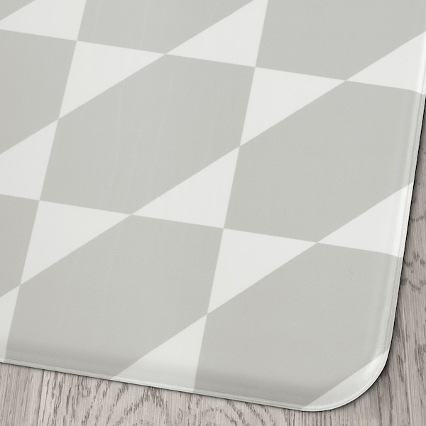 IKEA GÅNGPASSAGE kitchen mat, gray/white, 1'6 inx3'11 in , IKEA Sale | 23705WMYS