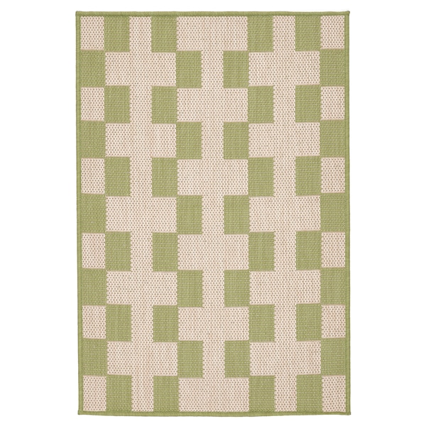 IKEA GÅNGSTIG kitchen mat, flatwoven green/off-white, 2\'0 inx2\'11 in , IKEA Sale | 74921ZWPO