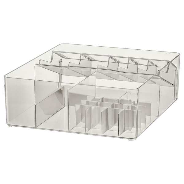 IKEA GODMORGON Box with compartments, smoked, 12 ½x11x4 in , IKEA Sale | 61078BTKQ