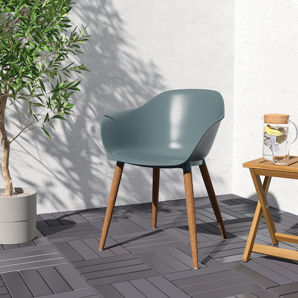 IKEA GRÖNSTA armchair, in/outdoor, gray-turquoise , IKEA Sale | 93251UEWR