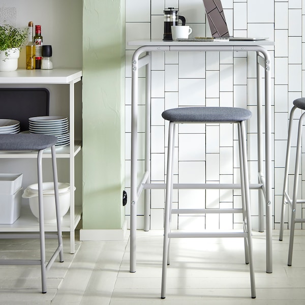 IKEA GRÅSALA / GRÅSALA bar table and 2 bar stools, gray gray/gray, 29 1/2 in , IKEA Sale | 97056PSUZ