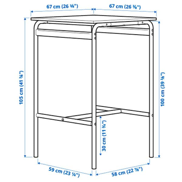 IKEA GRÅSALA / GRÅSALA bar table and 2 bar stools, gray gray/gray, 29 1/2 in , IKEA Sale | 97056PSUZ