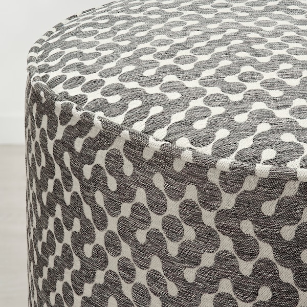 IKEA GRUNDSJÖ ottoman, dot pattern brown/beige , IKEA Sale | 95287KITV