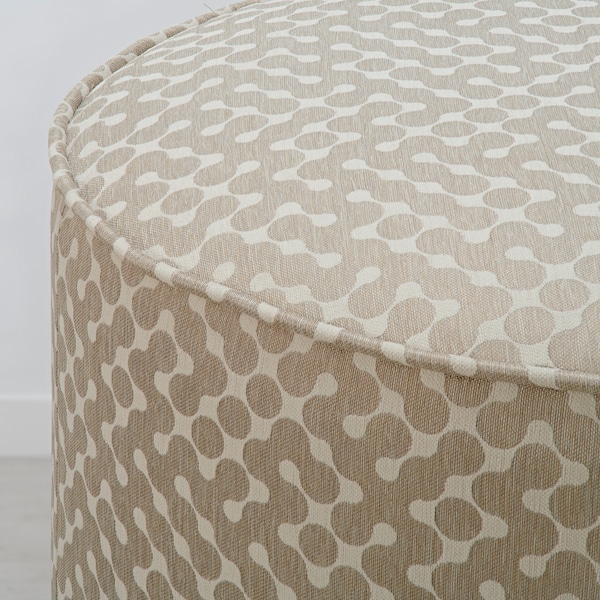 IKEA GRUNDSJÖ ottoman, dot pattern dark beige/beige , IKEA Sale | 39180ZBEF