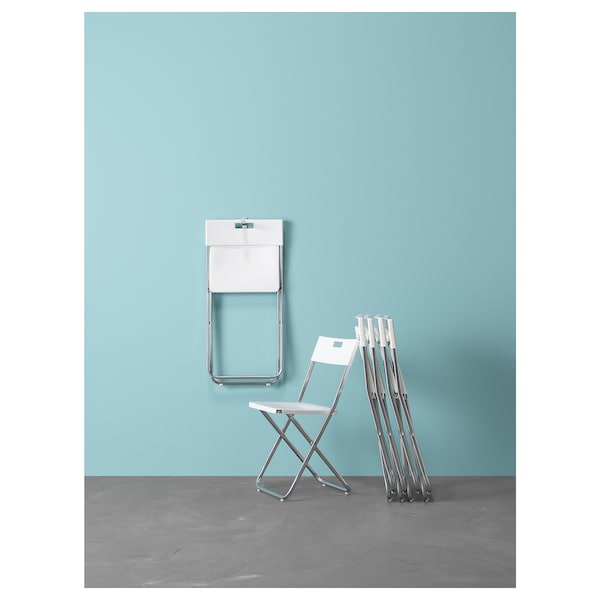 IKEA GUNDE Folding chair, white , IKEA Sale | 34895JWDM