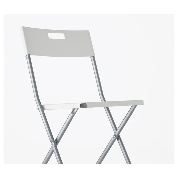 IKEA GUNDE Folding chair, white , IKEA Sale | 34895JWDM