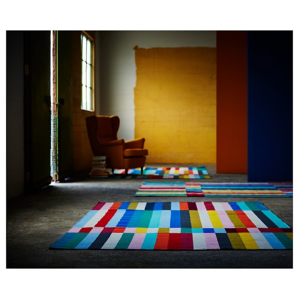 IKEA HALVED rug, flatwoven, handmade multicolor, 5'7 inx7'10 in , IKEA Sale | 13257PWTC