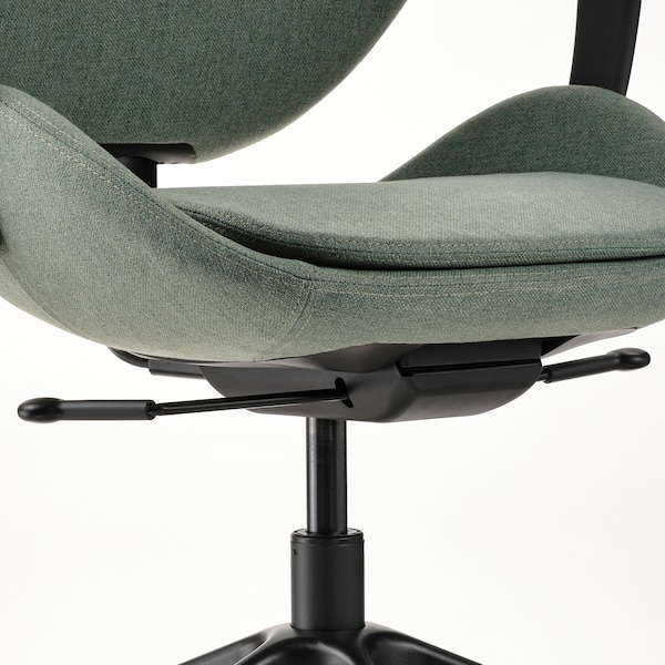 IKEA HATTEFJÄLL office chair with armrests, Gunnared green/black , IKEA Sale | 50324TFVI