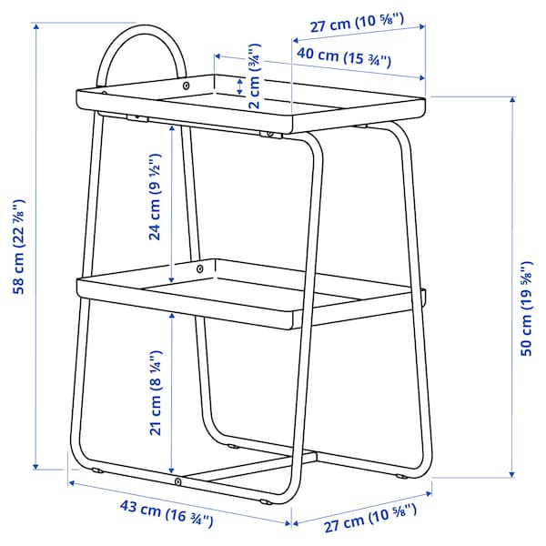 IKEA HATTÅSEN bedside table/shelf unit, blue-turquoise , IKEA Sale | 98265YMSW