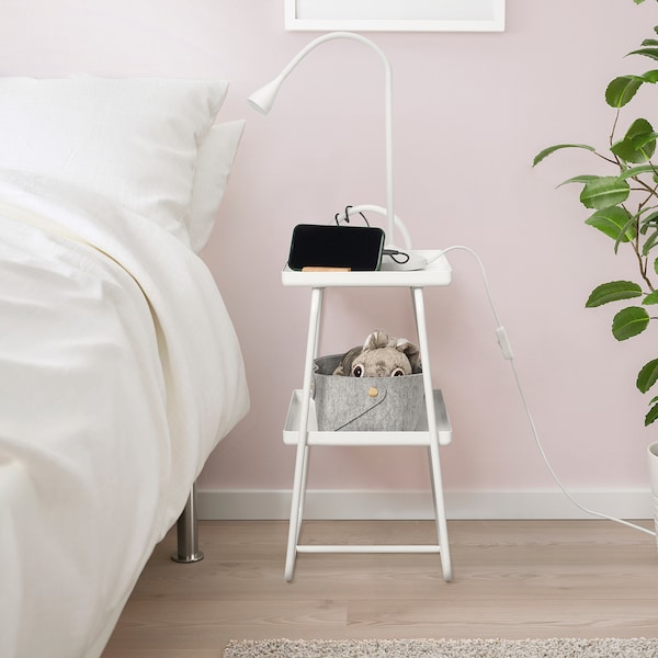 IKEA HATTÅSEN bedside table/shelf unit, white , IKEA Sale | 02179UCPQ