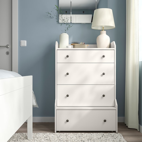 IKEA HAUGA 4-drawer chest, white, 27 1/2x41 in , IKEA Sale | 64105WRSX