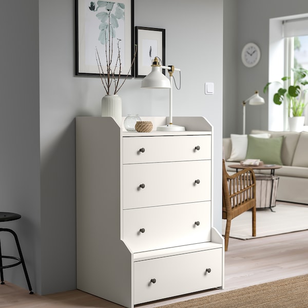 IKEA HAUGA 4-drawer chest, white, 27 1/2x41 in , IKEA Sale | 64105WRSX