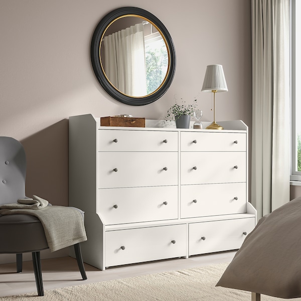 IKEA HAUGA 8-drawer dresser, white, 54 3/8x41 in , IKEA Sale | 75420TDOG