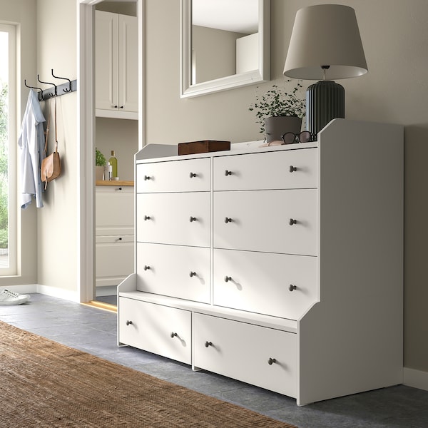 IKEA HAUGA 8-drawer dresser, white, 54 3/8x41 in , IKEA Sale | 75420TDOG