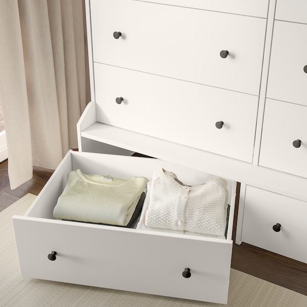 IKEA HAUGA 8-drawer dresser, white, 54 3/8x41 in , IKEA Sale | 75420TDOG