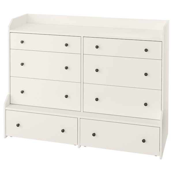 IKEA HAUGA 8-drawer dresser, white, 54 3/8x41 in , IKEA Sale | 75420TDOG